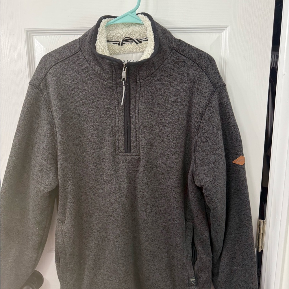 Orvis Charcoal Zip-Up Sweater